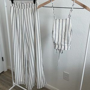 Fashion nova matching pants and crop top set